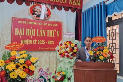 ĐẠI HỘI CHI BỘ TRƯỜNG TIỂU HỌC SƠN LINH, NHIỆM KÌ 2025-2027